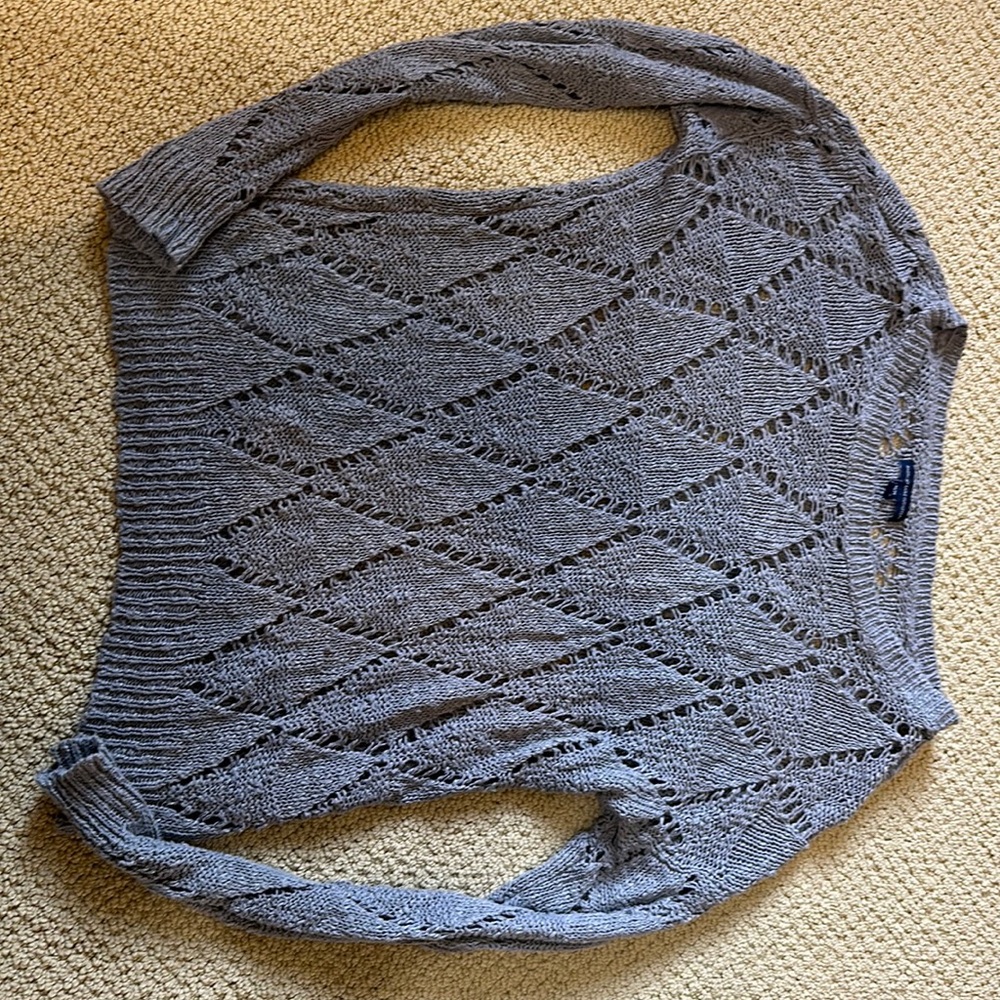 Grey knit sweater